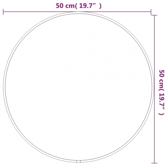 Miroir mural Noir Ø 50 cm Rond Miroir mural Noir Ø 50 cm Rond