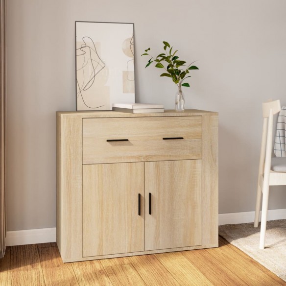 Buffet Chêne sonoma 80x33x70 cm 