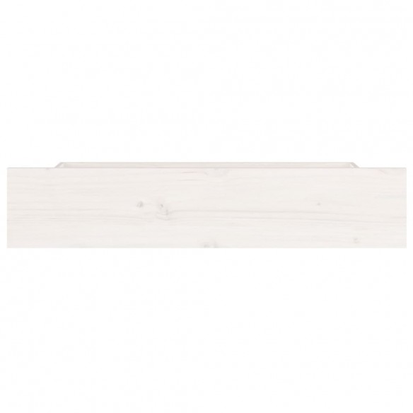 Tiroirs de lit 4 pcs Blanc Bois de pin massif Tiroirs de lit 4 pcs Blanc Bois de pin massif