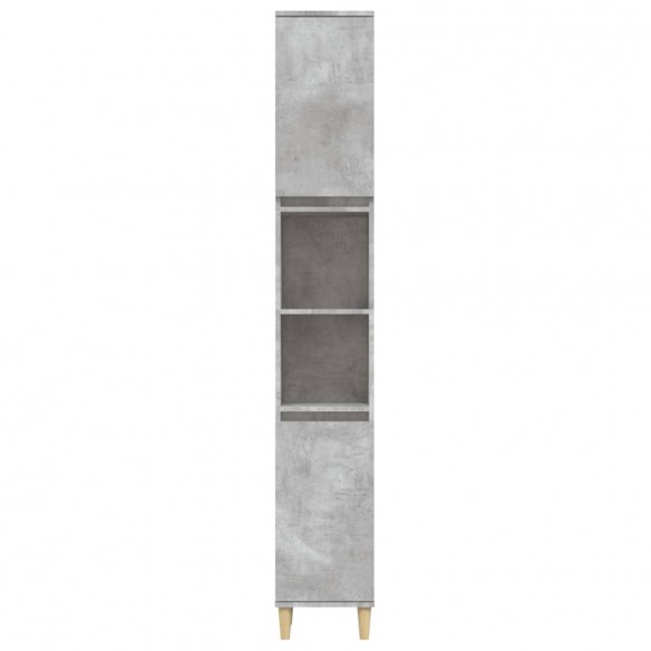 Armoire de salle de bain gris béton 30x30x190 cm