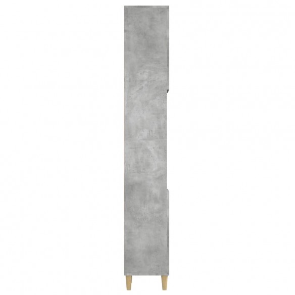 Armoire de salle de bain gris béton 30x30x190 cm