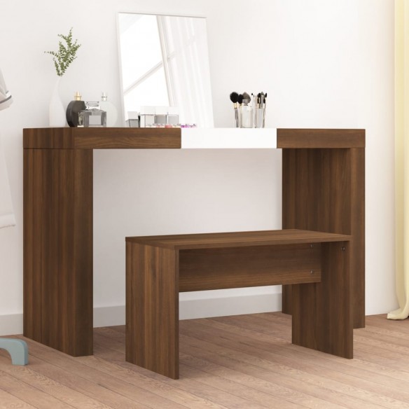 Tabouret de toilette Chêne marron 70x35x45 cm 