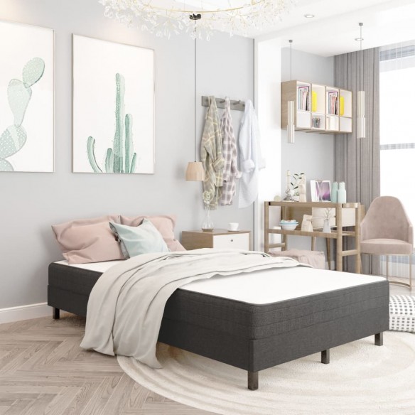 Lit Gris foncé Tissu 120x200 cm