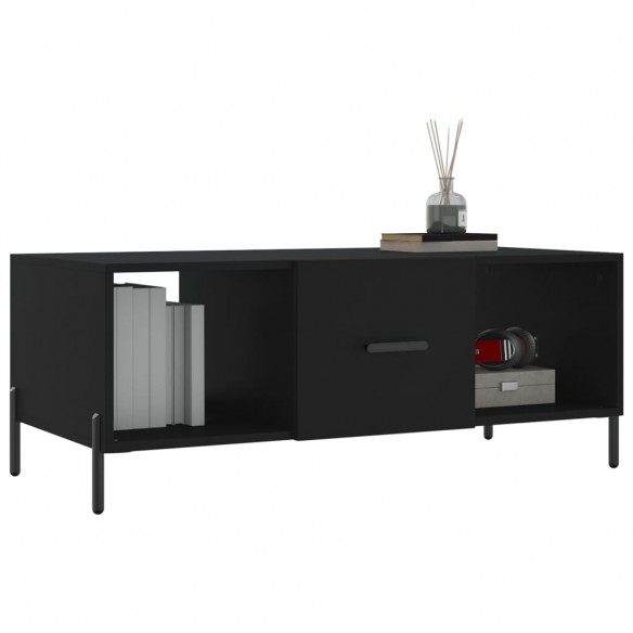Table basse noir 102x50x40 cm bois d'ingénierie Table basse noir 102x50x40 cm bois d'ingénierie