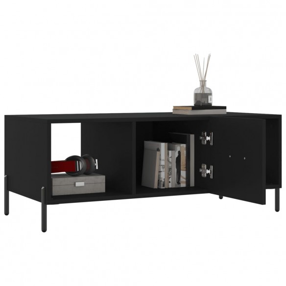 Table basse noir 102x50x40 cm bois d'ingénierie Table basse noir 102x50x40 cm bois d'ingénierie