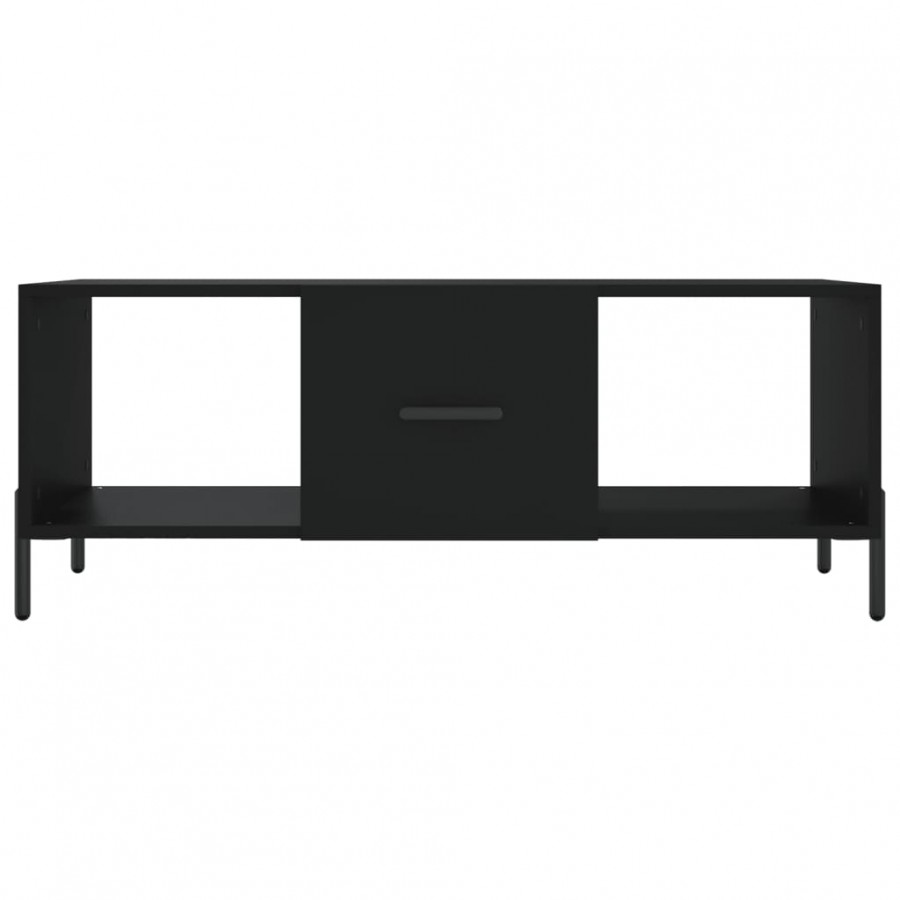 Table basse noir 102x50x40 cm bois d'ingénierie