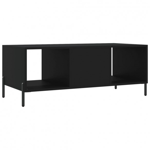 Table basse noir 102x50x40 cm bois d'ingénierie Table basse noir 102x50x40 cm bois d'ingénierie