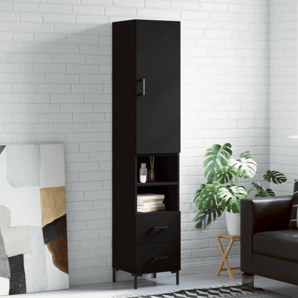 Buffet haut Noir 34,5x34x180 cm 