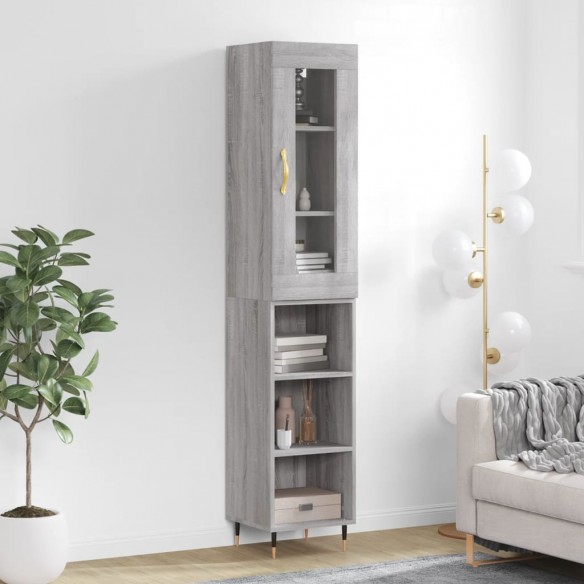 Buffet haut Sonoma gris 34,5x34x180 cm 