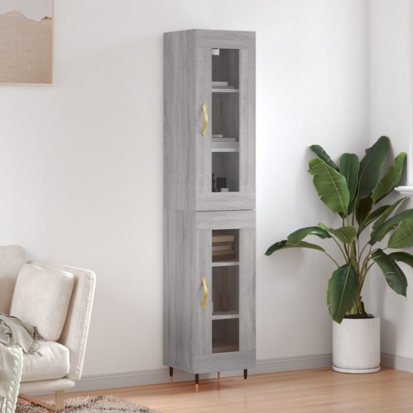 Buffet haut Sonoma gris 34,5x34x180 cm 