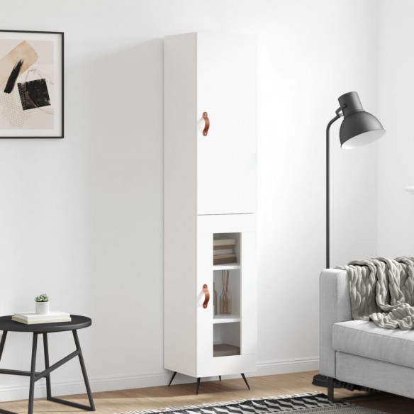 Buffet haut Blanc 34,5x34x180 cm 