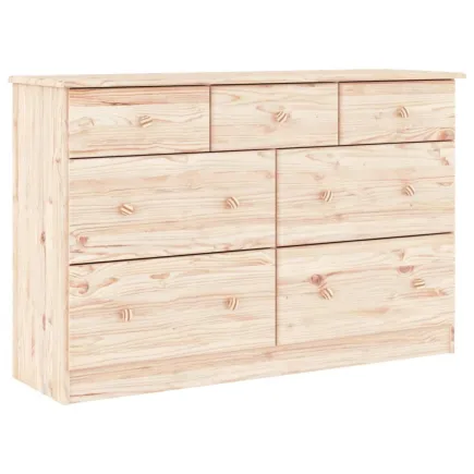 Commode ALTA 112x35x73 cm bois massif de pin 2