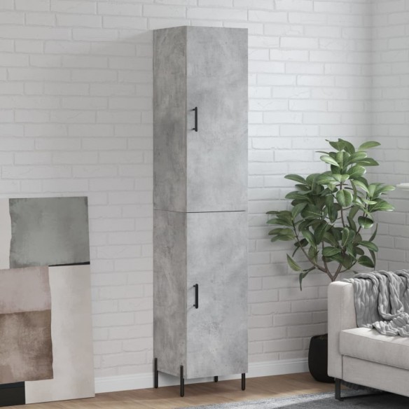 Buffet haut Gris béton 34,5x34x180 cm 