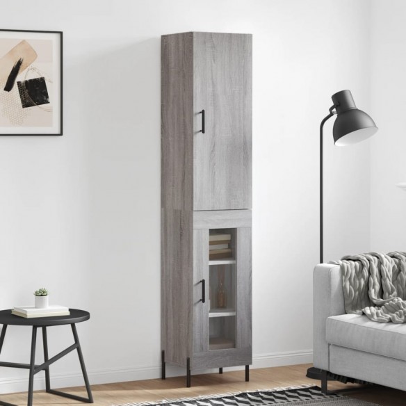 Buffet haut Sonoma gris 34,5x34x180 cm 