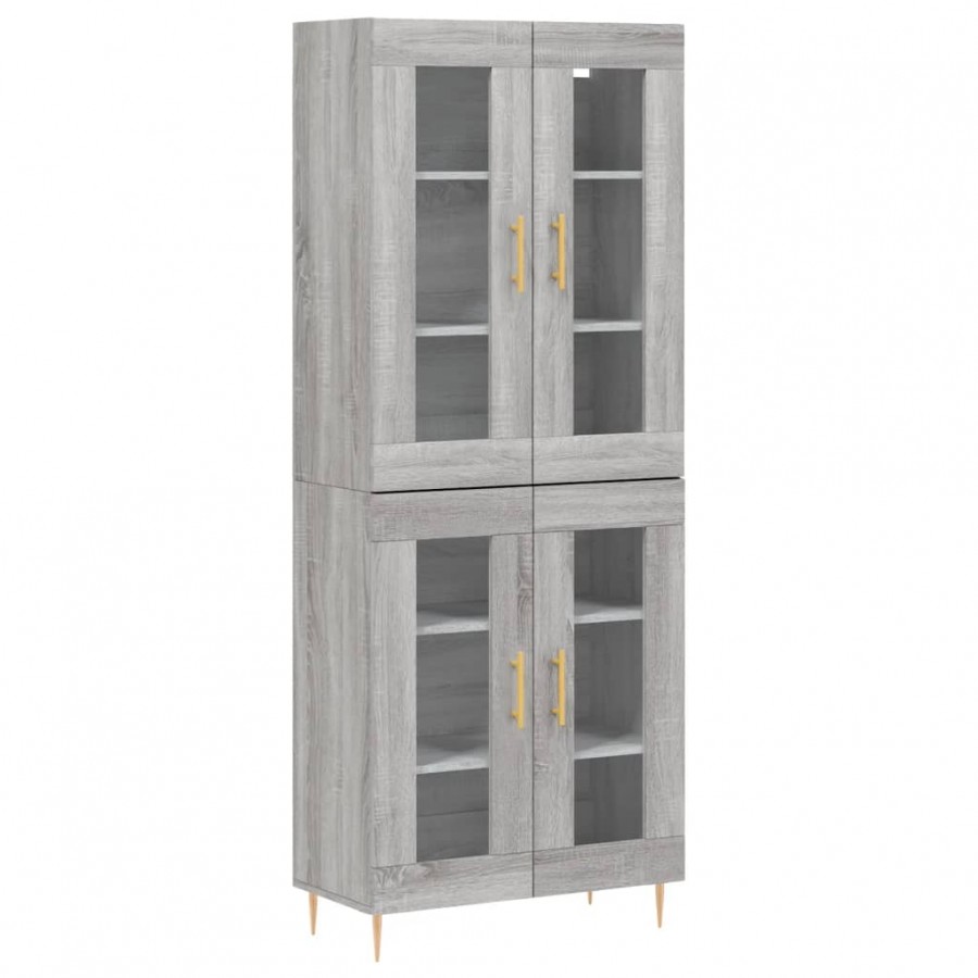 Buffet haut Sonoma gris 69,5x34x180 cm 