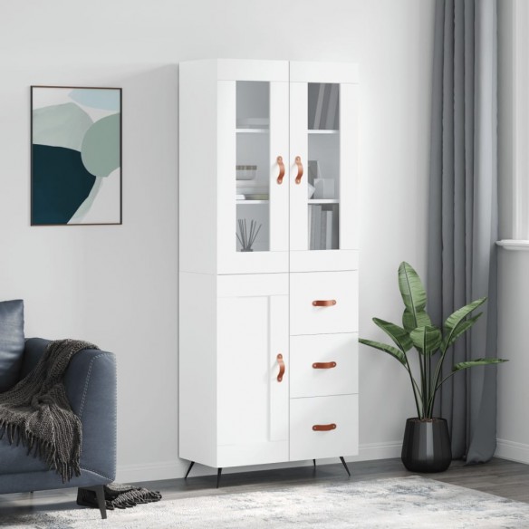Buffet haut Blanc 69,5x34x180 cm 