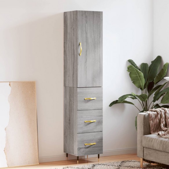Buffet haut Sonoma gris 34,5x34x180 cm 