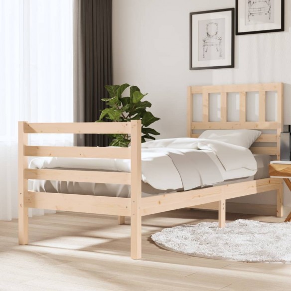 Lit bois massif 90x200 cm