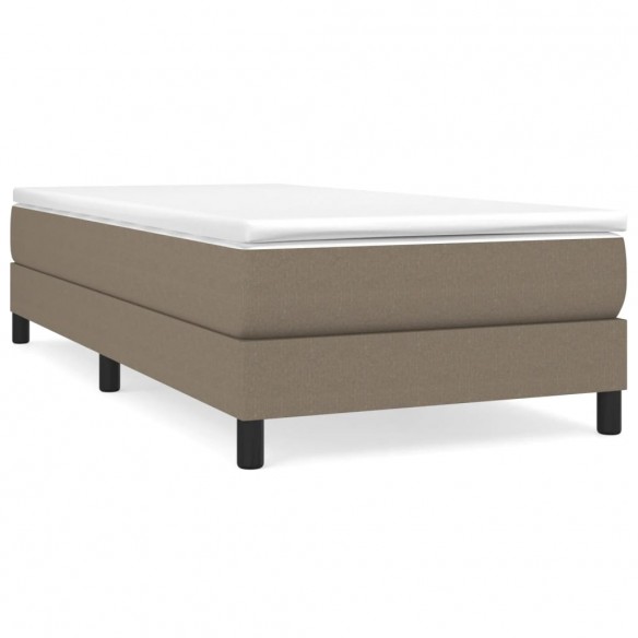 Lit Taupe 100x200 cm Tissu