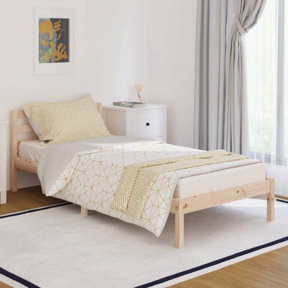 Lit Bois de pin massif 90x200 cm
