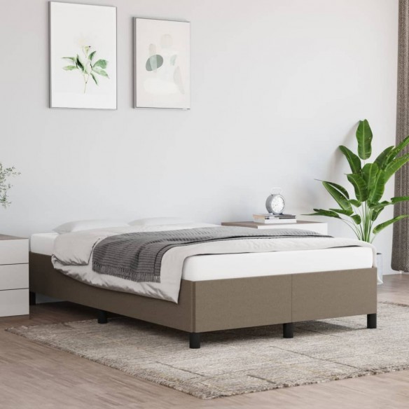 Lit Taupe 120x200 cm Tissu