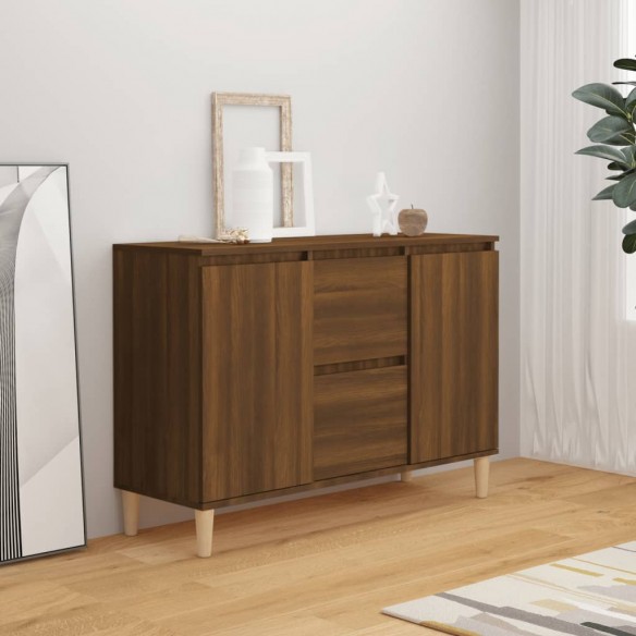Buffet Chêne marron 103,5x35x70 cm 