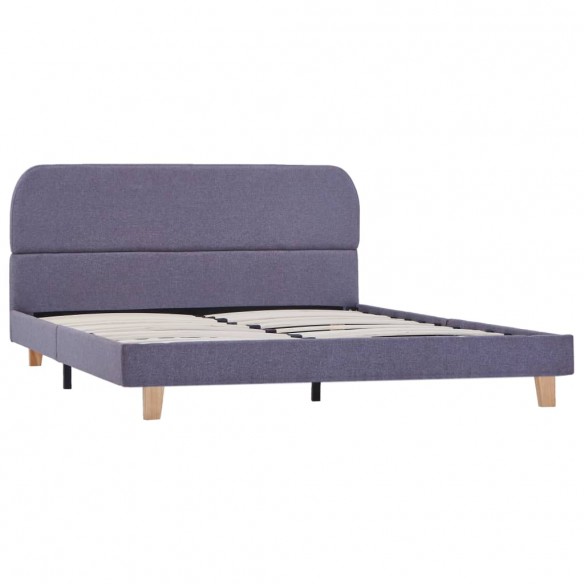 Lit Gris clair Tissu 140 x 200 cm