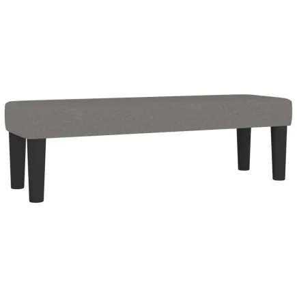 Banc Gris foncé 100x30x30 cm Tissu 2