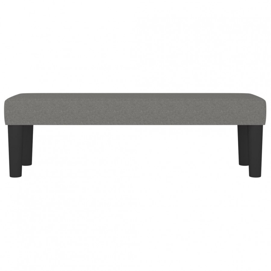Banc Gris foncé 100x30x30 cm Tissu