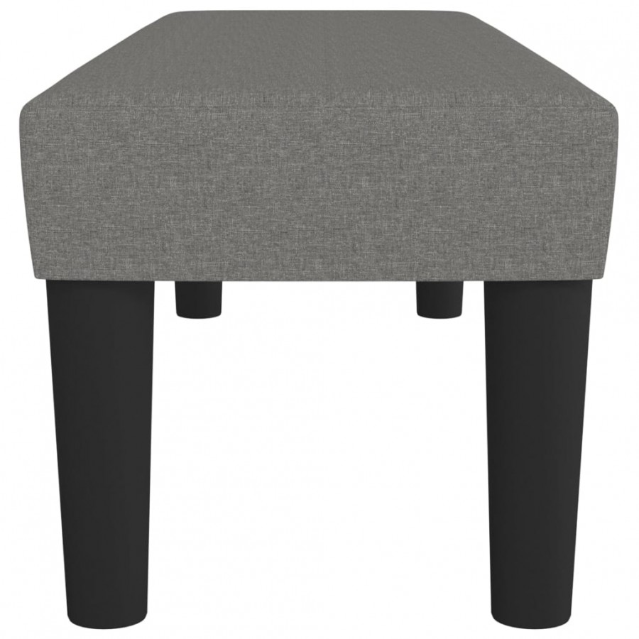 Banc Gris foncé 100x30x30 cm Tissu
