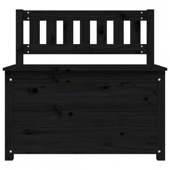 Banc Noir 80x41x77 cm Bois de pin massif Banc Noir 80x41x77 cm Bois de pin massif