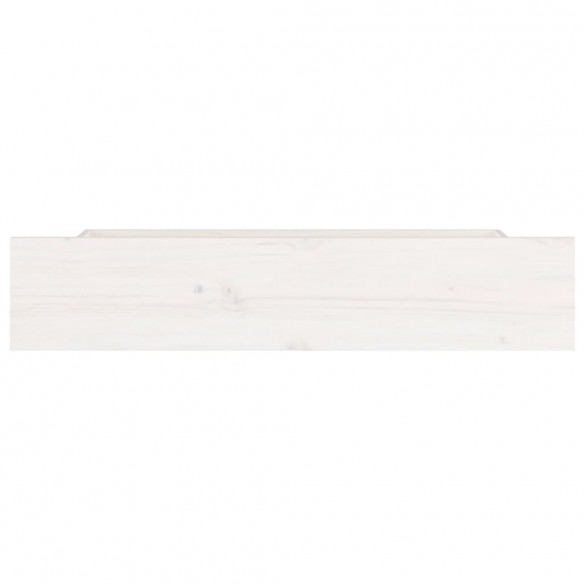 Tiroirs de lit 4 pcs Blanc Bois de pin massif Tiroirs de lit 4 pcs Blanc Bois de pin massif