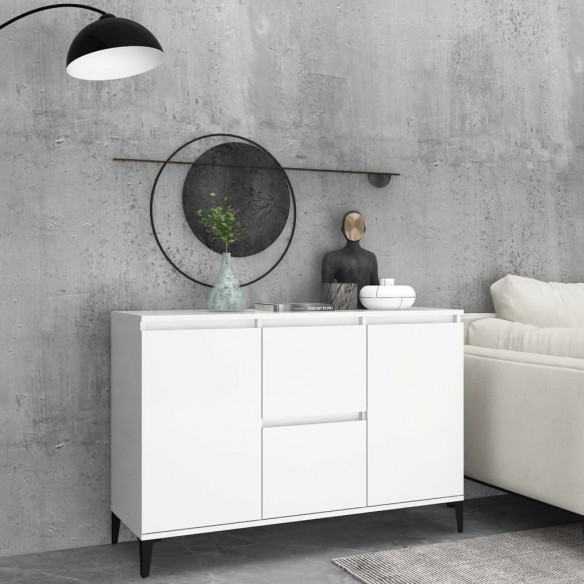 Buffet Blanc 104x35x70 cm Aggloméré