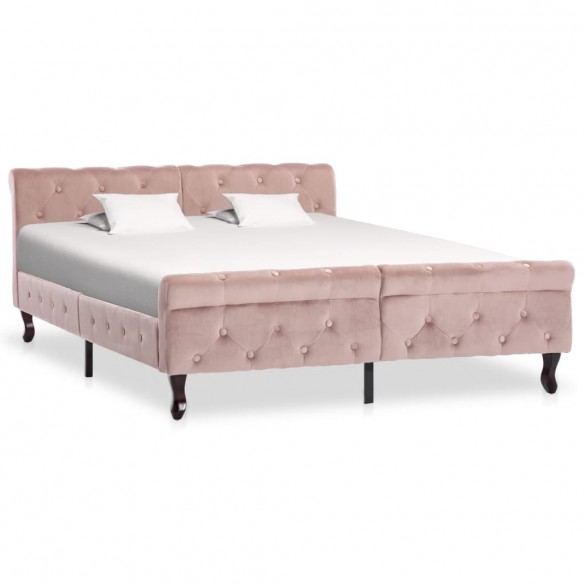Lit Rose Velours 140 x 200 cm