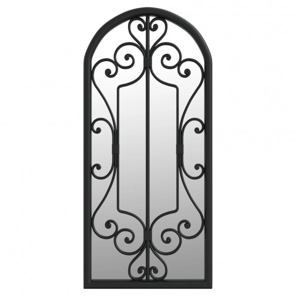 Miroir Noir 100x45 cm Fer pour utilisation à l'intérieur Miroir Noir 100x45 cm Fer pour utilisation à l'intérieur
