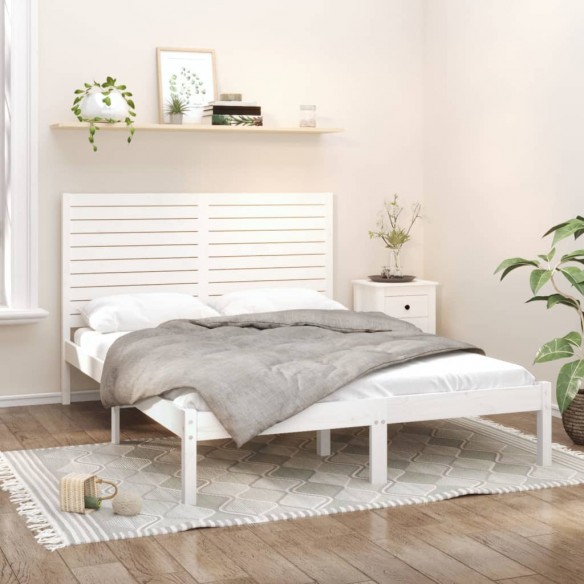 Lit Blanc Bois massif 120x200 cm