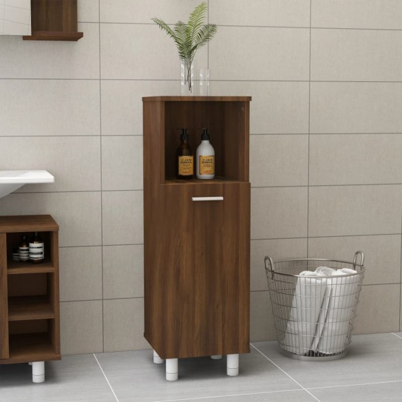 Armoire de bain Chêne marron 30x30x95 cm 