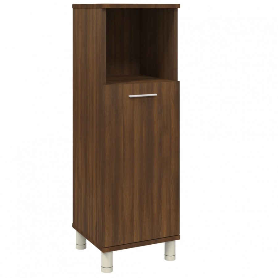 Armoire de bain Chêne marron 30x30x95 cm 
