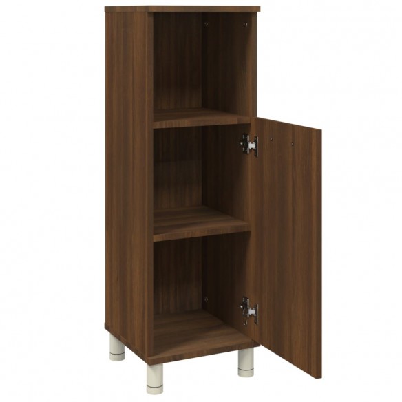 Armoire de bain Chêne marron 30x30x95 cm 