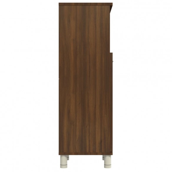 Armoire de bain Chêne marron 30x30x95 cm 