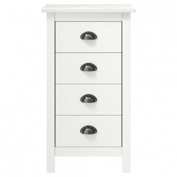 Buffet Hill Blanc 46x35x80 cm Bois de pin solide Buffet Hill Blanc 46x35x80 cm Bois de pin solide