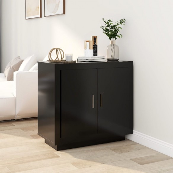 Buffet Noir 80x40x75 cm 