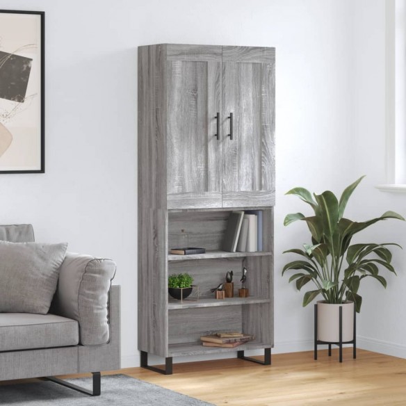 Buffet haut Sonoma gris 69,5x34x180 cm 