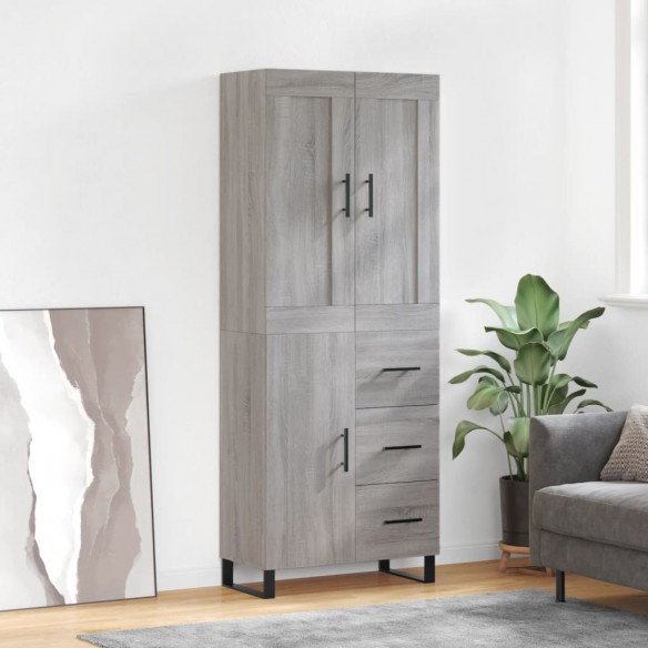 Buffet haut Sonoma gris 69,5x34x180 cm 