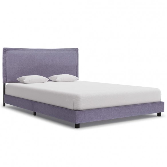 Lit Gris clair Tissu 140 x 200 cm