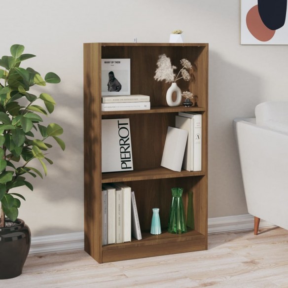Bibliothèque Chêne marron 60x24x109 cm 