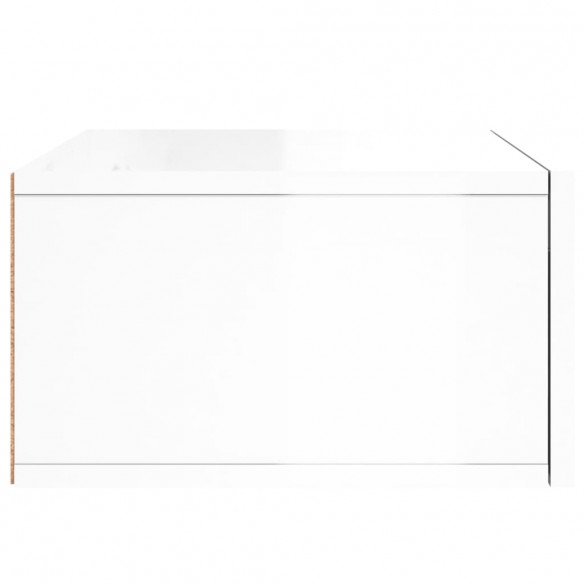 Tables de chevet murales 2 pcs blanc brillant 35x35x20 cm Tables de chevet murales 2 pcs blanc brillant 35x35x20 cm