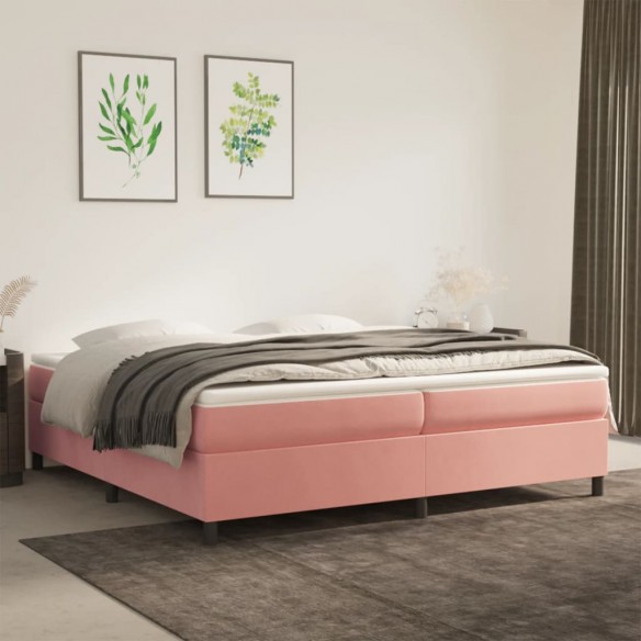 Lit Rose 200x200 cm Velours