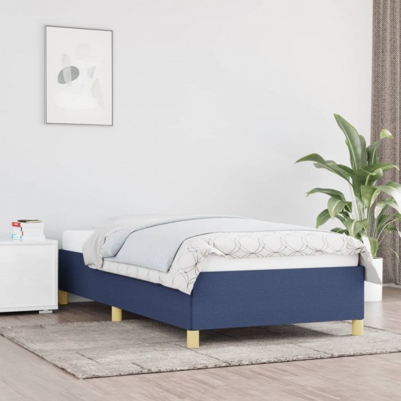 Lit Bleu 100 x 200 cm Tissu