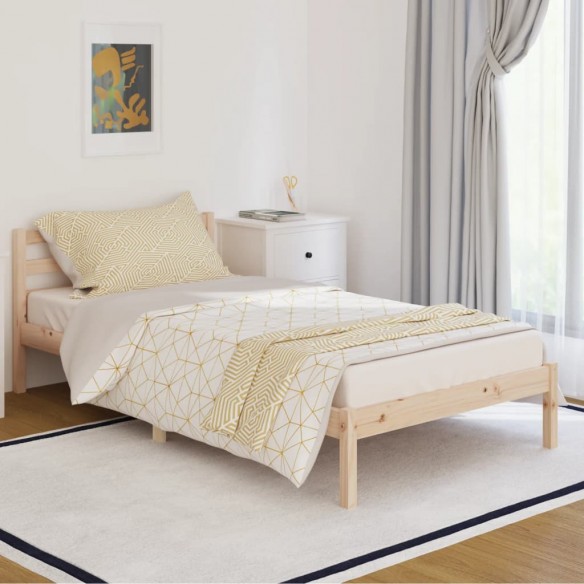Lit Bois de pin massif 100x200 cm